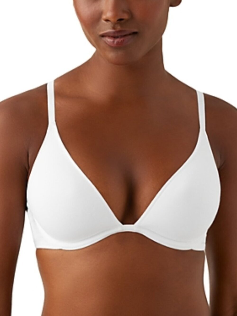 B. Tempt'd by Wacoal Cotton to a Tee Contour Bra White T-Shirt Comfy Sz 32C NWT
